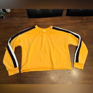 Destined size medium crop mustard sweater